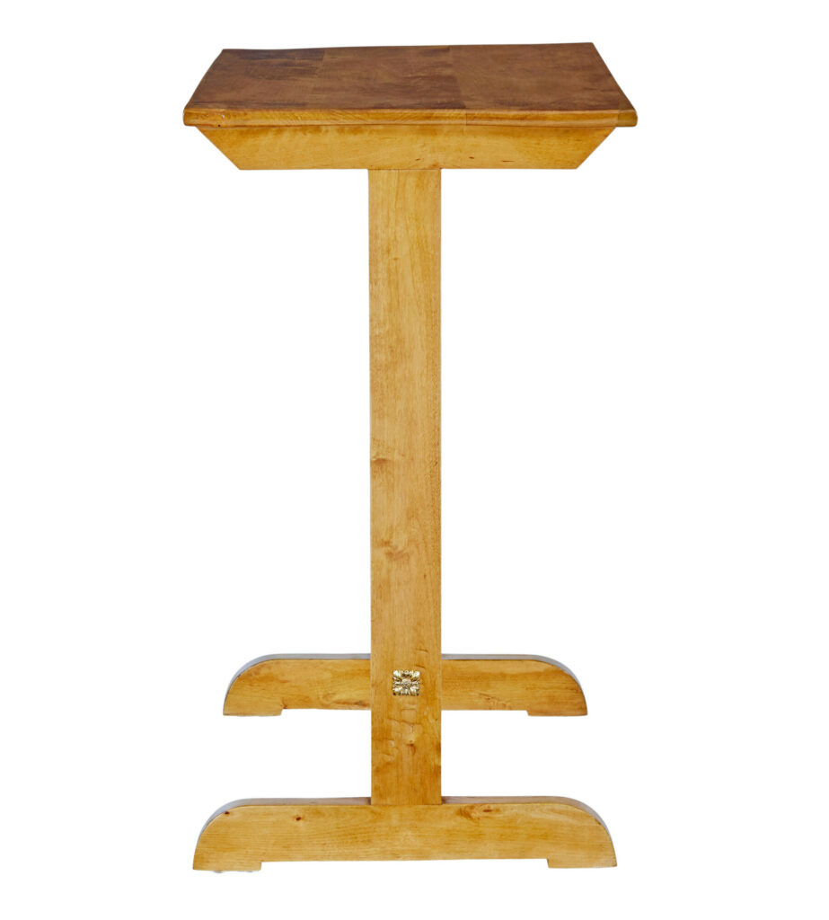 Swedish Early 20th Century Birch Side Table — image 6