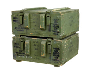 PAIR OF MID 20TH CENTURY SWEDISH PINE AMMO BOXES