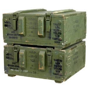 PAIR OF MID 20TH CENTURY SWEDISH PINE AMMO BOXES