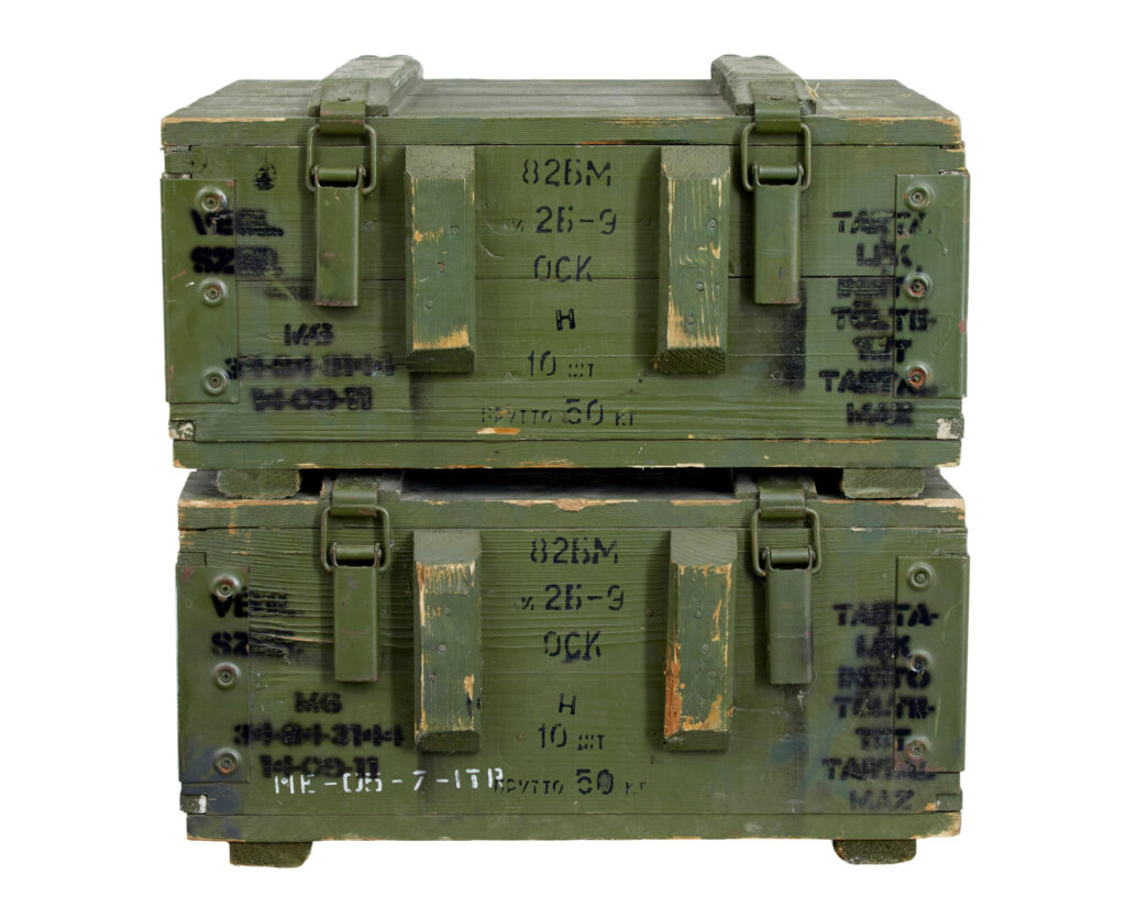 Pair of Mid 20th Century Swedish Pine Ammo Boxes — image 7