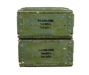 Pair of Mid 20th Century Swedish Pine Ammo Boxes — thumbnail 4