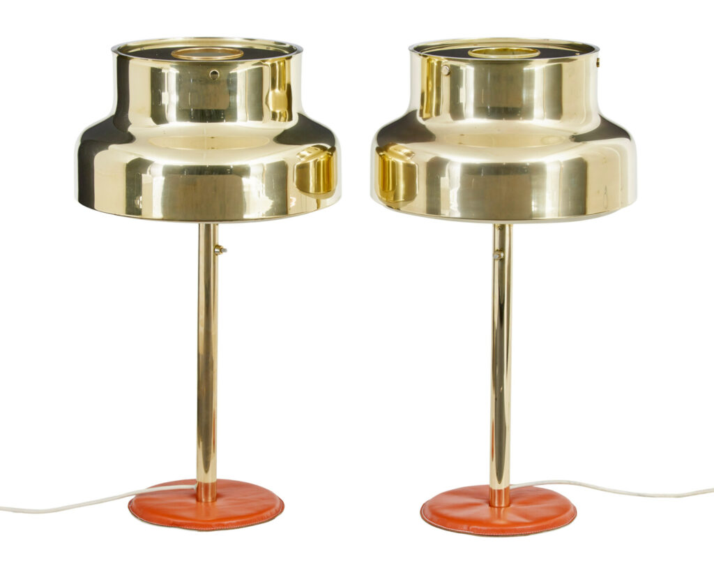 Pair of 1960’s Bumling Brass Table Lamps by Anders Pehrson