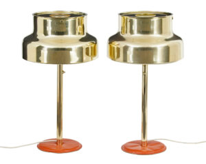 PAIR OF 1960’s BUMLING BRASS TABLE LAMPS BY ANDERS PEHRSON