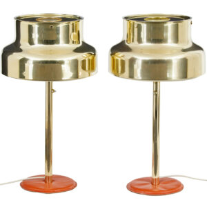 PAIR OF 1960’s BUMLING BRASS TABLE LAMPS BY ANDERS PEHRSON