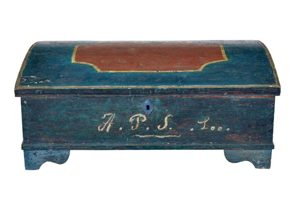 19th Century Painted Swedish Desktop Box — image 1