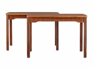 PAIR OF MID CENTURY SWEDISH TEAK SIDE TABLES