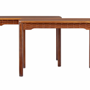 PAIR OF MID CENTURY SWEDISH TEAK SIDE TABLES