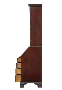 Early 19th Century Carved Mahogany Bureau Bookcase — thumbnail 9