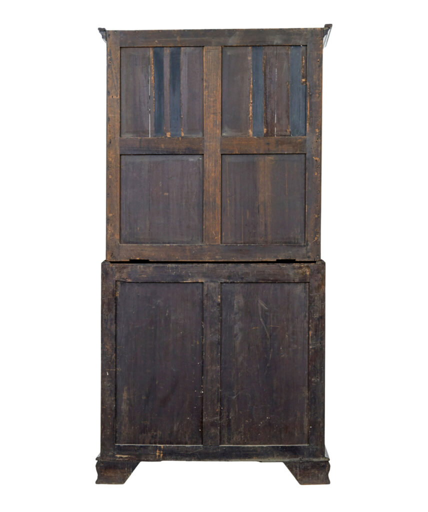 Early 19th Century Carved Mahogany Bureau Bookcase — image 8