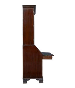Early 19th Century Carved Mahogany Bureau Bookcase — thumbnail 7