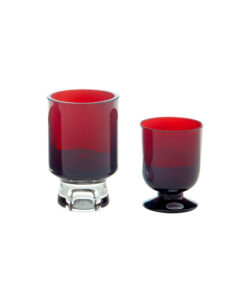 5 Pieces of 1950’s Scandinavian Red Art Glass by Monica Bratt — thumbnail 3