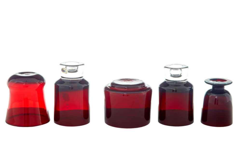 5 Pieces of 1950’s Scandinavian Red Art Glass by Monica Bratt — image 4