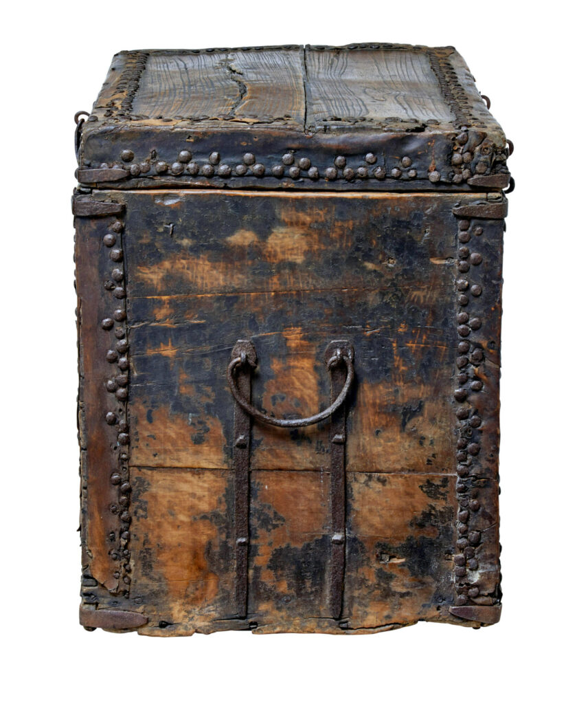 18th Century Chinese Hard Wood Coffer Chest — image 4