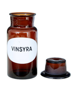 4 Mid 20th Century Swedish Apothecary Glass Jars — thumbnail 3