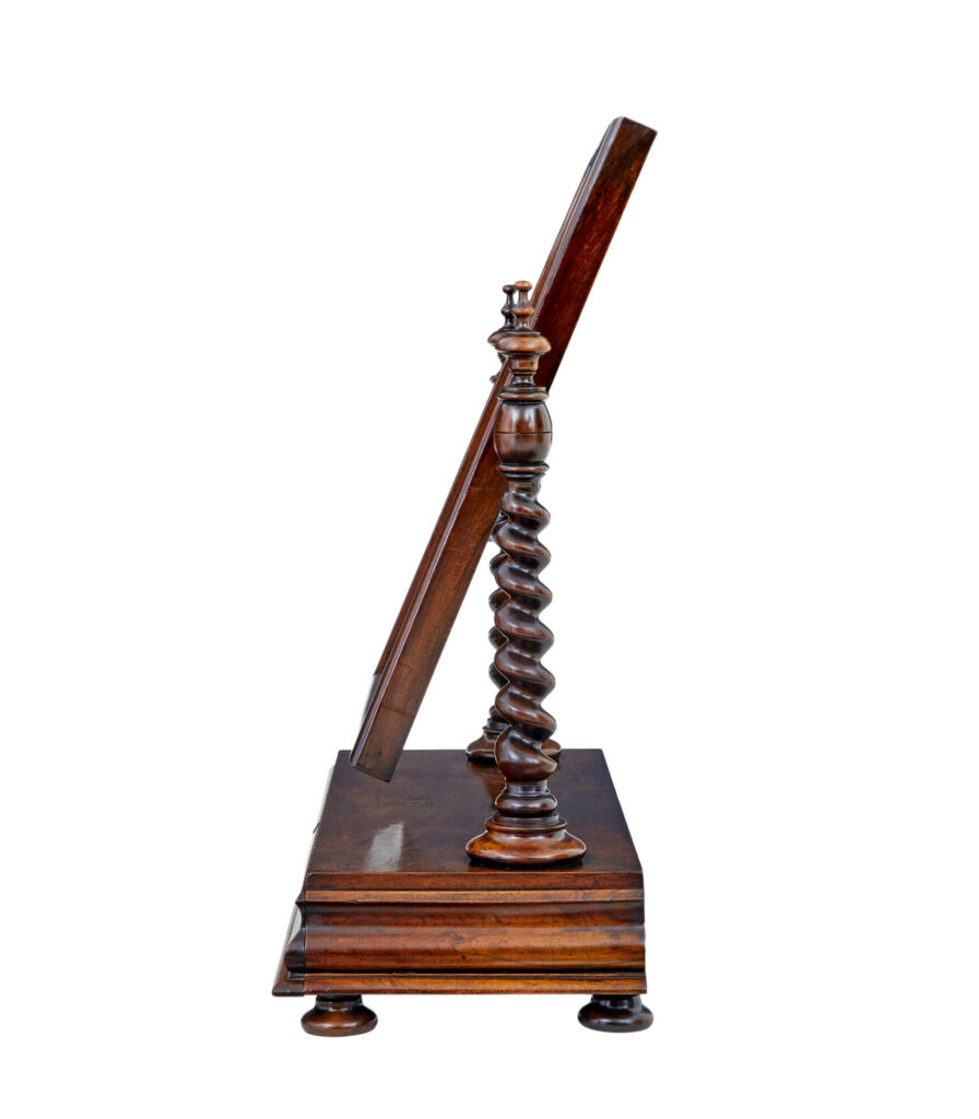 Mid 19th Century Carved Walnut Toilet Mirror — image 6