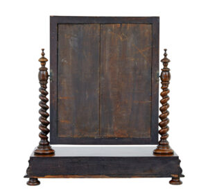 Mid 19th Century Carved Walnut Toilet Mirror — thumbnail 5