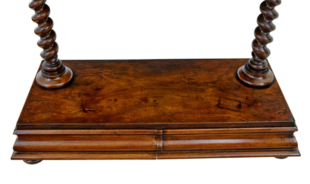 Mid 19th Century Carved Walnut Toilet Mirror — image 4