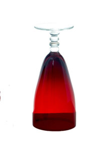Set of 4 1950’s Scandinavian Red Wine Glasses by Monica Bratt — thumbnail 3