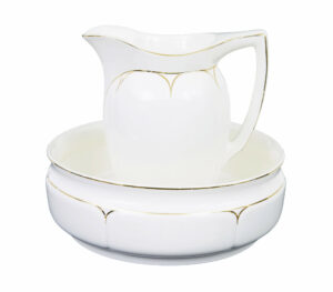 MID 20TH CENTURY JUG AND WASH BOWL BY ANNABURG