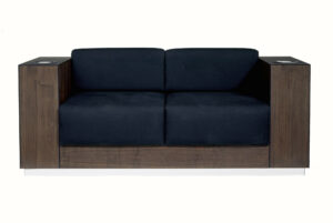 Modern Walnut Sofa Fitted with Kaelo Wine Coolers — thumbnail 12
