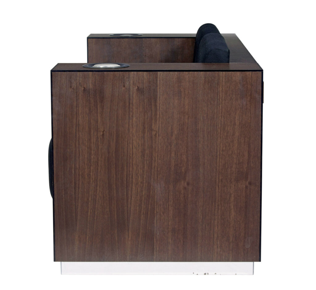 Modern Walnut Sofa Fitted with Kaelo Wine Coolers — image 11