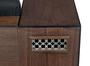 Modern Walnut Sofa Fitted with Kaelo Wine Coolers — thumbnail 4
