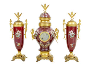 19th Century French Decorative Toleware Garniture Set — thumbnail 7