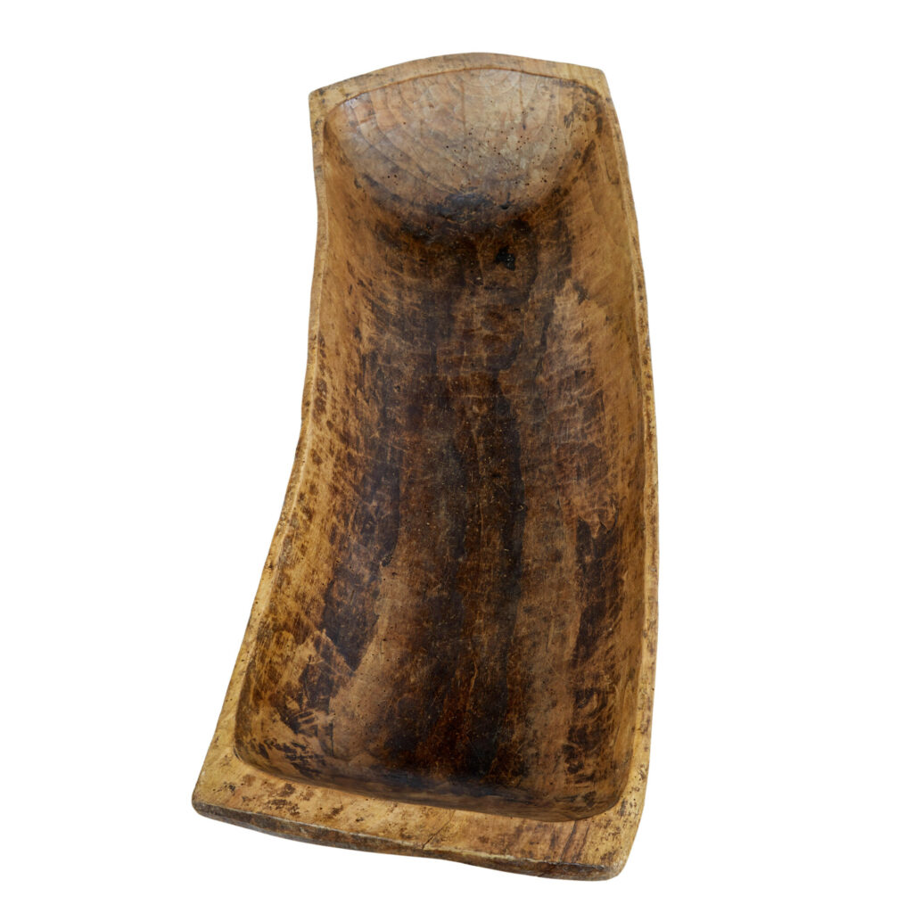 Large Early 20th Century Dug Out Bowl — image 4