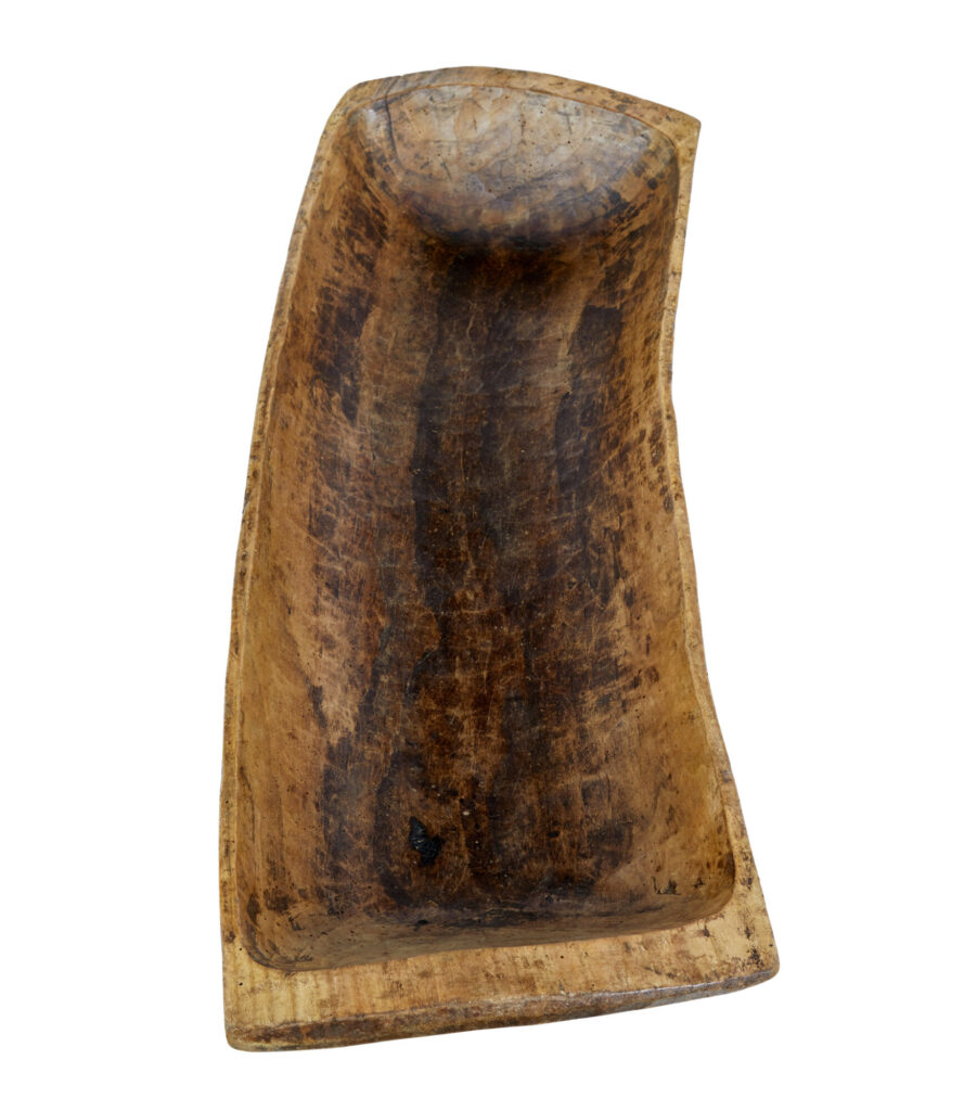Large Early 20th Century Dug Out Bowl — image 3
