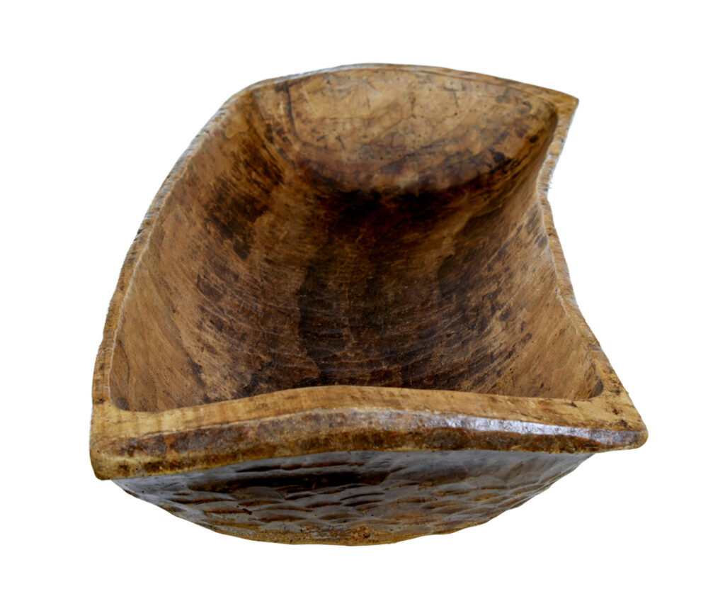 Large Early 20th Century Dug Out Bowl — image 6