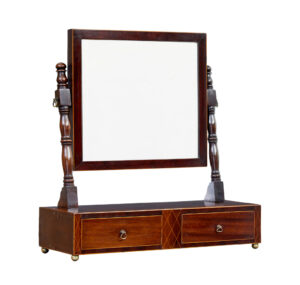 19th Century Victorian Mahogany Toilet Mirror — thumbnail 1