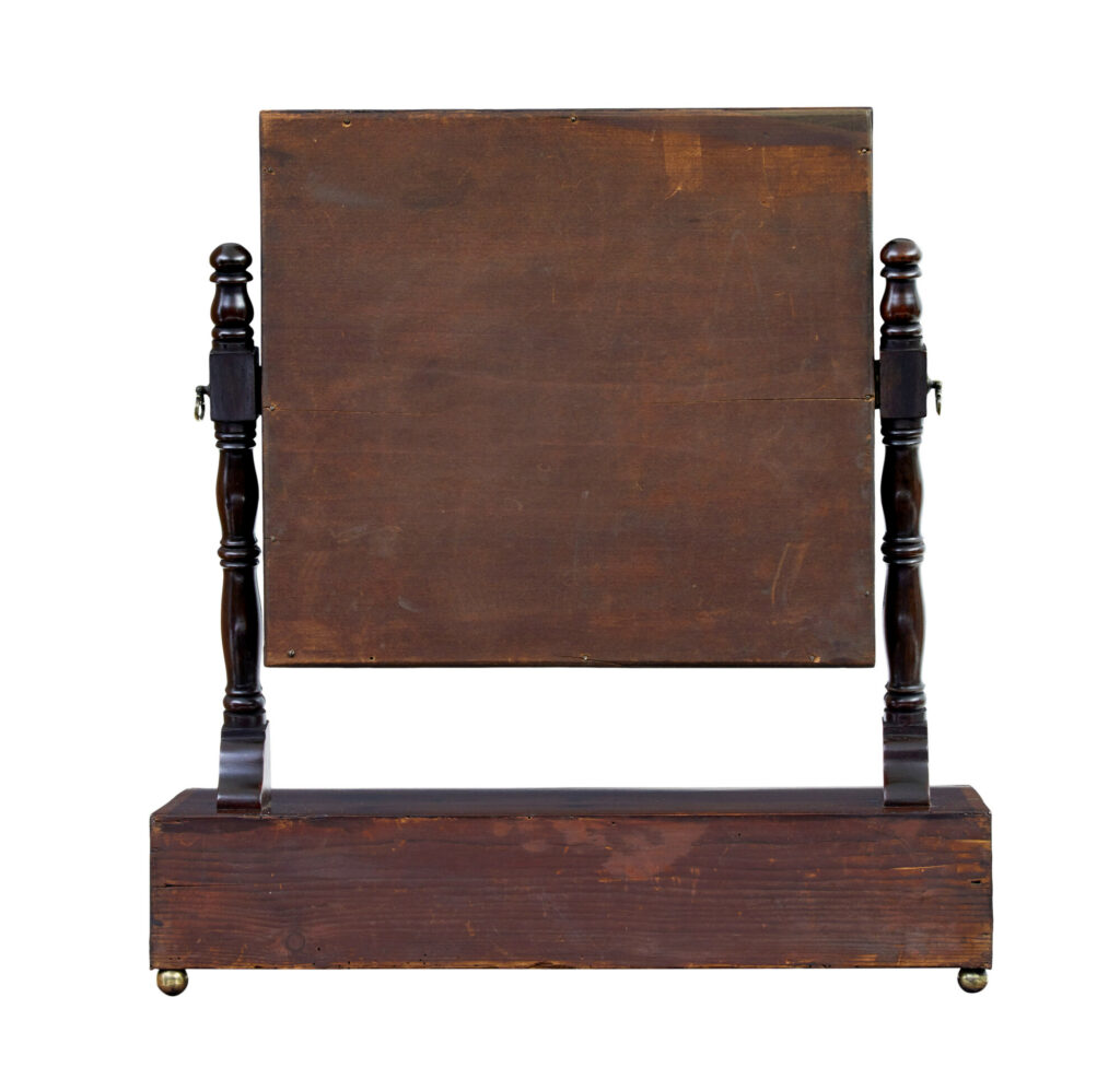 19th Century Victorian Mahogany Toilet Mirror — image 4