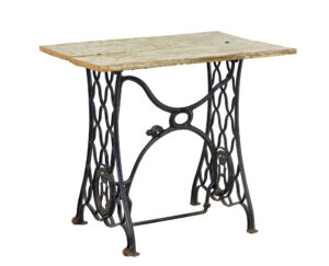 EARLY 20TH CENTURY HUSQVARNA CONVERTED OCCASIONAL TABLE