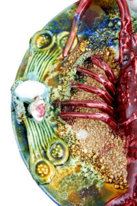 Mid 20th Century Decorative Palissy Lobster Plate — thumbnail 5