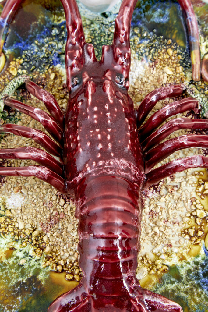 Mid 20th Century Decorative Palissy Lobster Plate — image 4