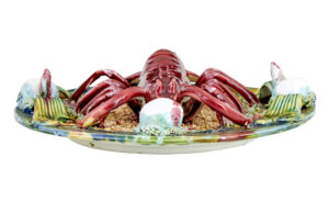 Mid 20th Century Decorative Palissy Lobster Plate — thumbnail 2
