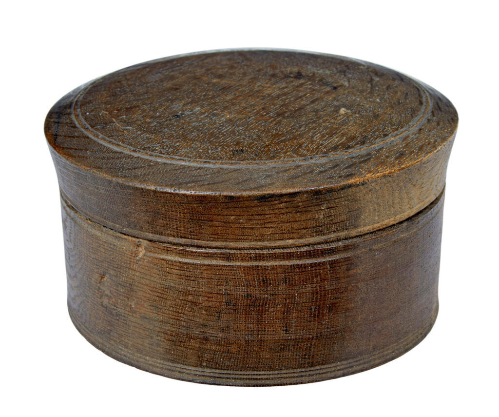 Early 19th Century Swedish Carved Oak Lidded Box