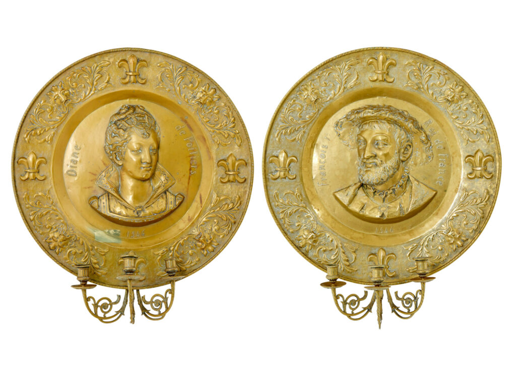 Pair of 19th Century French Brass Sconces