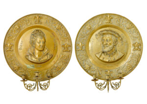 PAIR OF 19TH CENTURY FRENCH BRASS SCONCES