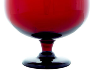 20th Century Red Art Glass Vase by Monica Bratt — thumbnail 2
