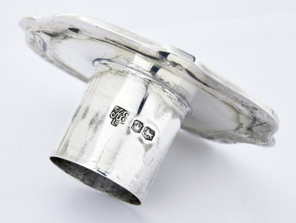 Pair of Early 20th Century Sterling Silver Candlesticks — image 5