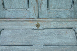 Late 18th Century Swedish Oak Painted Bureau Bookcase — thumbnail 6