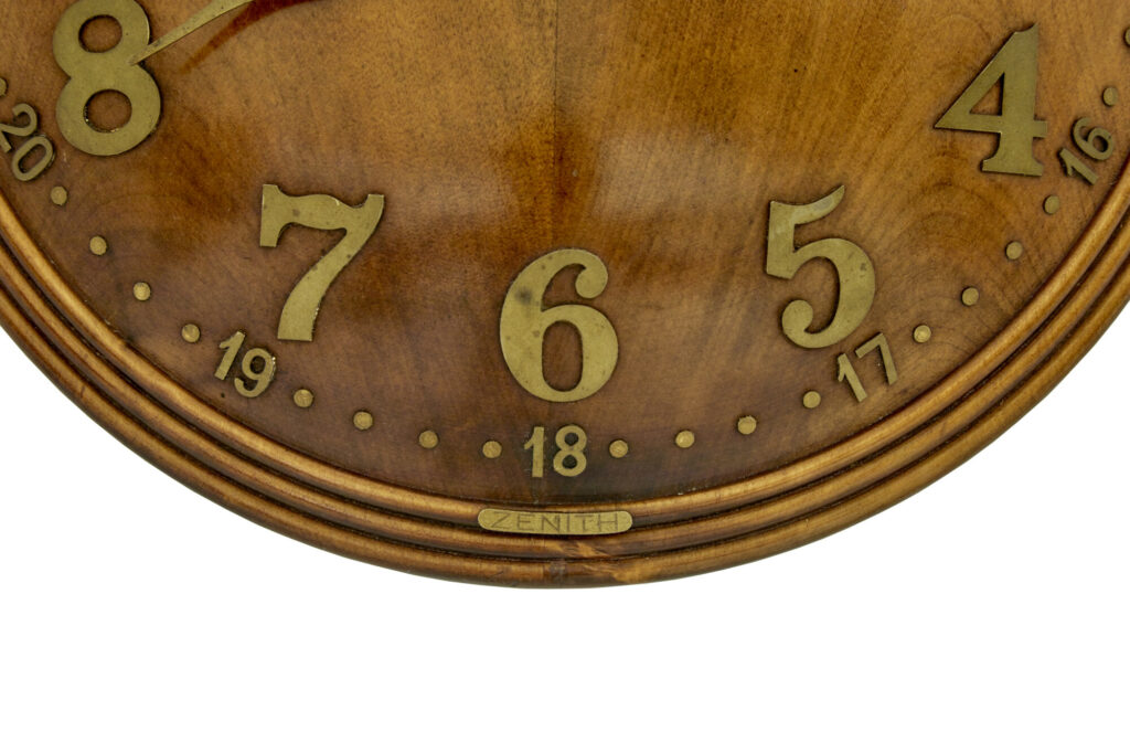 Art Deco Shaped Wall Clock by Zenith — image 3