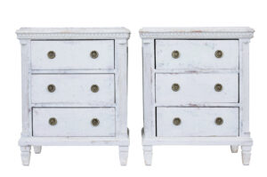 Small Pair of 19th Century Painted Commodes — thumbnail 1