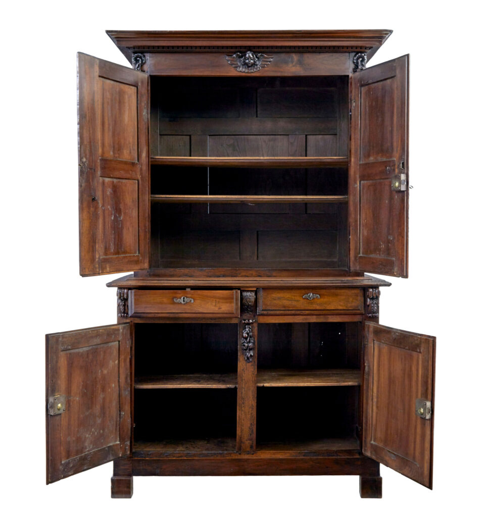 18th Century French Carved Walnut Cupboard — image 10