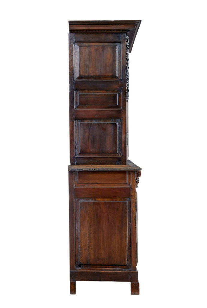 18th Century French Carved Walnut Cupboard — image 7