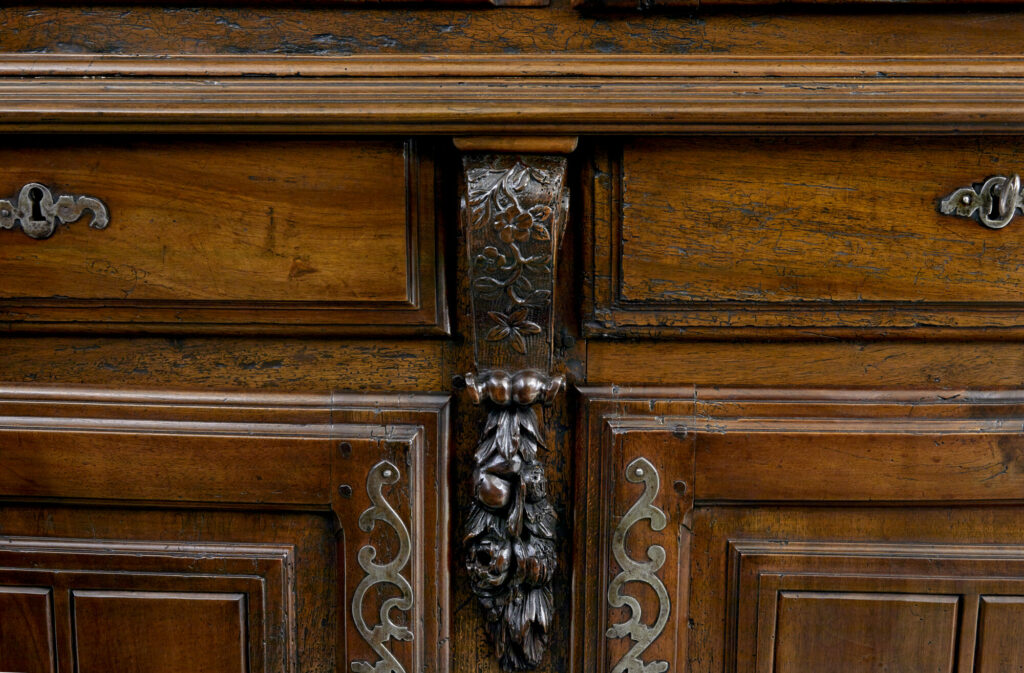 18th Century French Carved Walnut Cupboard — image 5