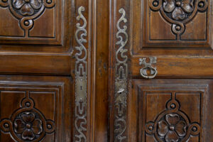 18th Century French Carved Walnut Cupboard — thumbnail 4
