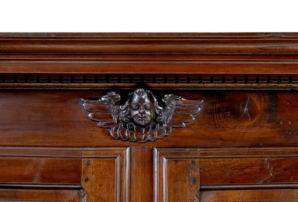 18th Century French Carved Walnut Cupboard — image 3