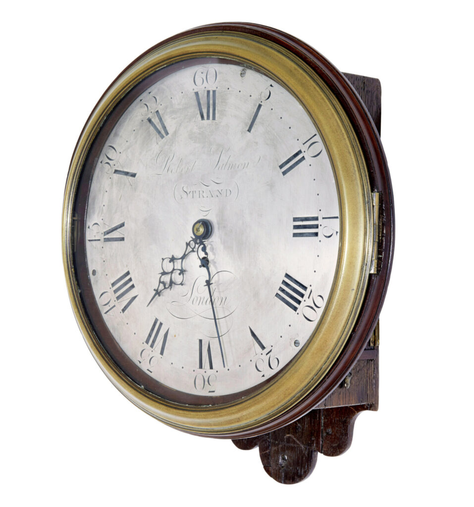 18th Century Georgian Wall Clock by Robert Salmon — image 2